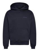 Daily Paper Candle Label Hoodie Marinblå