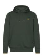 Fred Perry Tipped Hooded Sweatshirt Grön