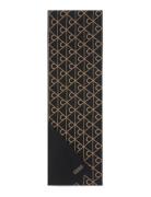 Calvin Klein Emblem ?Reversible Wool Hw Scarf Svart