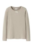 Name It Nkfolene Ls Top Beige
