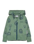 Geggamoja College Hoodie Green Tiger Grön