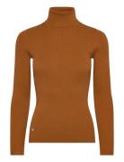 Lauren Ralph Lauren Ribbed Turtleneck Sweater Brun