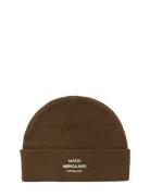 Mads Nørgaard Isak Ambas Logo Beanie Brun