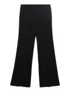 Mango Long Flared Trousers Svart