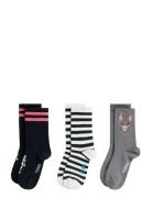 Mini Rodini Bat 3-Pack Socks Svart