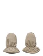 Wheat Puffer Baby Mittens Muffu Beige