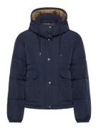 Lee Jeans Short Puffer With Hood Marinblå