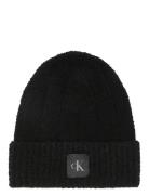 Calvin Klein Ck Patch Boucle Beanie Svart