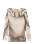 Lil'Atelier Nmfosophia Ls Slim Top Lil Kräm