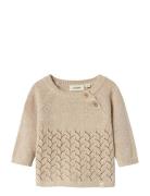 Lil'Atelier Nbfolga Ls Knit Lil Beige