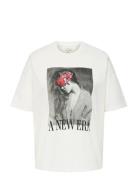 ONLY Carmakoma Carwinova Life S/S O-Neck Loose Tee Jrs Vit