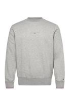 Tommy Hilfiger Tommy Logo Tipped Crewneck Grå