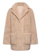 Minus Msalda Reversible Faux Fur Jacket Beige