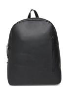 Lyle & Scott Leather Backpack Svart