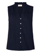 FREE/QUENT Blouse Marinblå