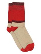 Mp Denmark Elisabeth Glitter Socks Röd