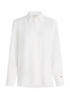 Tommy Hilfiger Soft Vis Ls Regular Shirt Vit