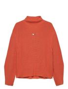 Tommy Jeans Tjw Mockneck Badge Sweater Orange