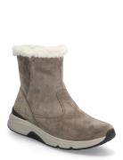 Gabor Rollingsoft Mid Boot, Warmlining Beige