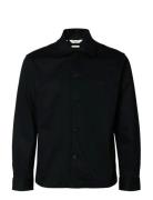 Selected Slhtate Heavy Twill Overshirt Ls Noos Svart