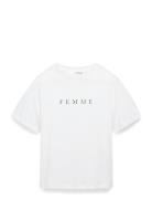 Selected Slfvilja Ss Printed Tee W Vit