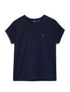 Polo Ralph Lauren Cotton Jersey Crewneck Tee Blå