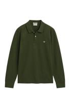 GANT Reg Shield Ls Pique Rugger Grön