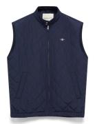 GANT Quilted Windcheater Vest Marinblå