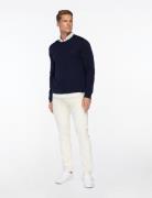 Polo Ralph Lauren Slim Fit Washable Wool Crewneck Sweater Marinblå