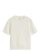 GANT Superfine Lambswool Ss C-Neck Vit