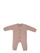 Smallstuff Jumpsuit, Ao Elephants, Merino Wool, Nature Melange Rosa