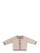 Smallstuff Cardigan, Ao Elephants, Merino Wool, Brown Rosa