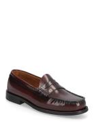 Selected Slhbilly Leather Penny Loafer Brun