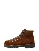 Selected Slhalfred Suede Hiking Boot Brun