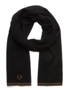 Fred Perry Tt Merino Wool Scarf Svart
