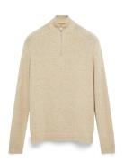 ONLY & SONS Onsedward Reg 7 Wool Half Zip Knit Beige