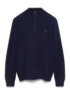 Polo Ralph Lauren Wool Quarter-Zip Sweater Marinblå