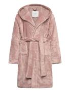 Rosemunde Kids Rhflurry Kids Hooded Fleece Robe Rosa