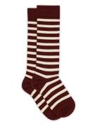 Mp Denmark Elis Knee Socks Burgundy