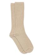 Mp Denmark Bess Long Socks Beige