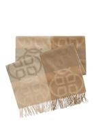 GANT Monogram Wool Scarf Beige