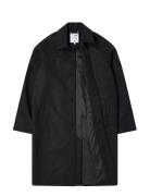 Edwin Mac Wool Coat Svart