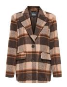 ONLY Onlimmy Life Check Blazer Otw Brun
