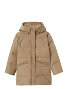 Name It Nkfmedow03 Puffer Jacket Long Fo Beige