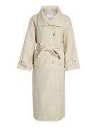 Vila Vikera L/S Coat Kräm