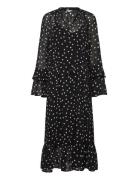 Object Objgina L/S Re Long Dress E Wi 25 Svart