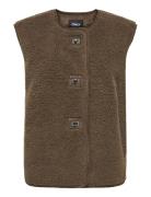 ONLY Onlwendy Teddy Waistcoat Otw Brun