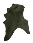 Huttelihut Balaclava Triangles Wool Grön