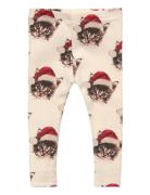 The New Tnsbholiday Rib Leggings Kräm