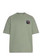 The New Tnrowan Os S_S Sweat Tee Khaki Green